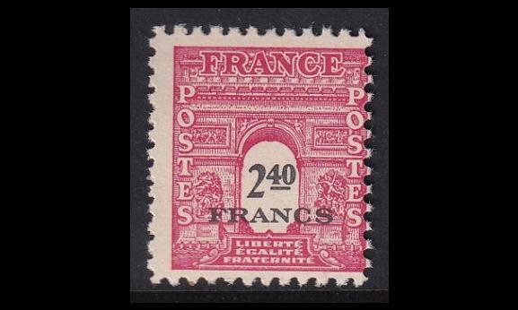 Ranska 657 ** Riemukaari 2.40 Fr (1944)