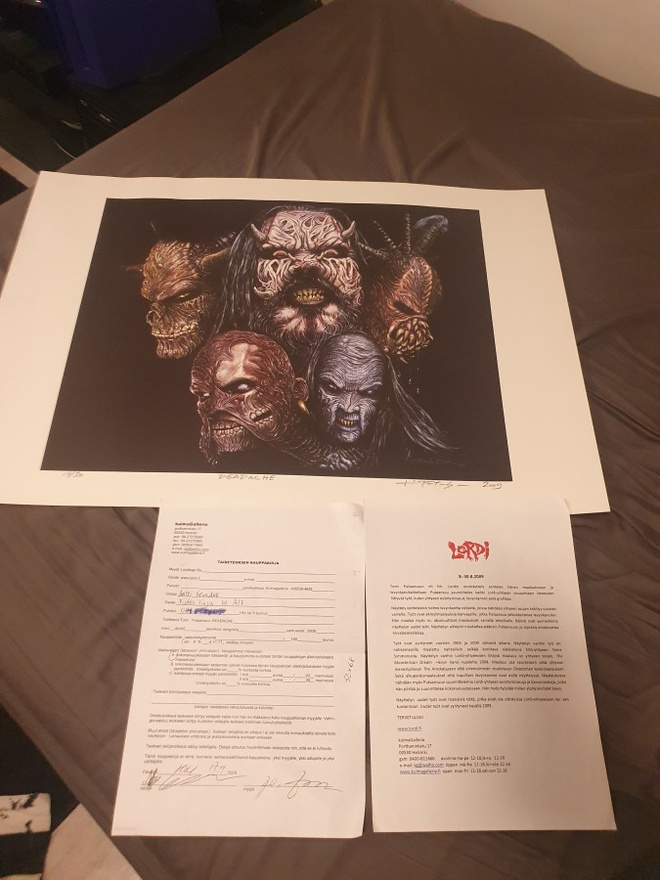 Harvinainen Lordi Serigrafia Rare