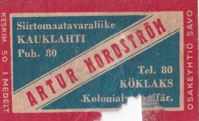 Kauklahti, Köklaks, Artur Nordström  b490