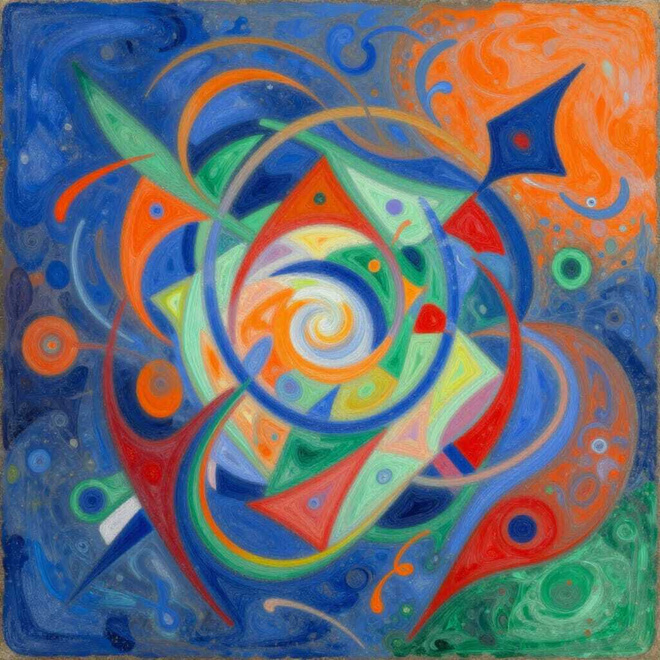 Uusi abstrakti alumiinitaulu 20 cm x 20 cm