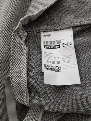 KIVIK Päällinen säilytystil rahiin, Tallmyra valkoinen/musta