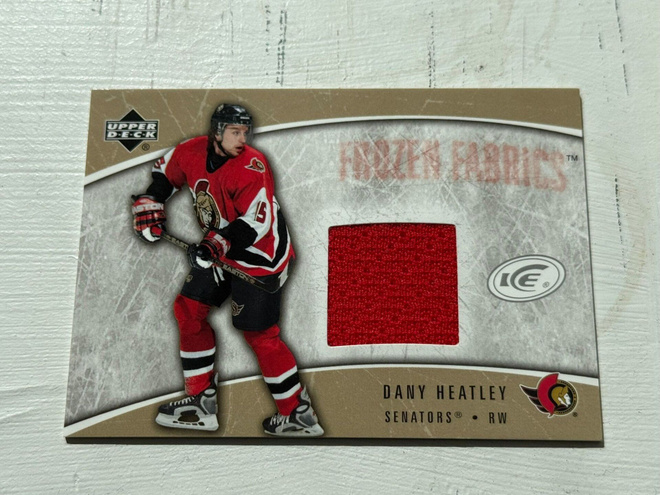 2005-06 Upper Deck Ice Frozen Fabrics #FFDH Dany Heatley