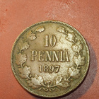 10 penniä 1897 Copper/Kupari *1+ - pikkukuva 1