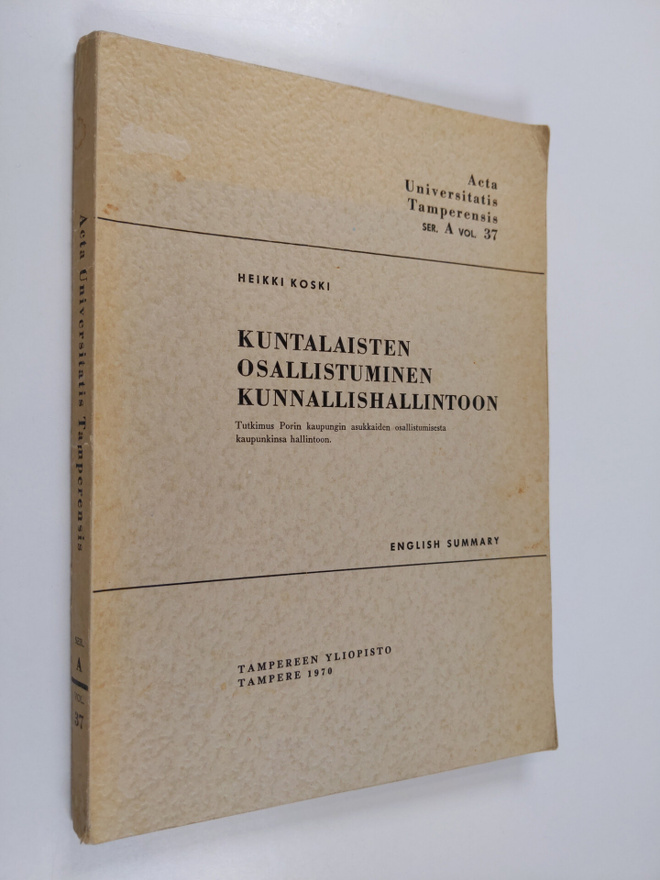 Heikki Koski : Kuntalaisten osallistuminen kunnallishalli...