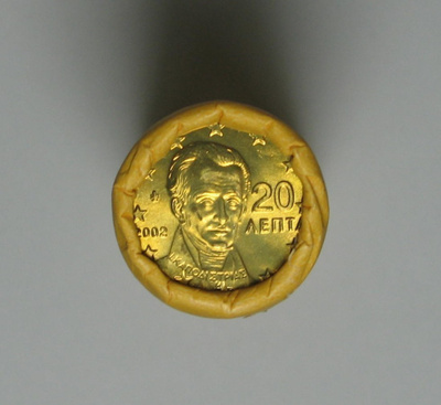 2002 Kreikka 20c rulla UNC