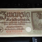 Germany Saksa 20 Mark 1940-45 P139 VF - pikkukuva 1