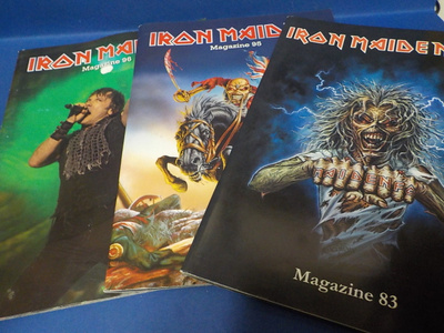 5x IRON MAIDEN FC FANCLUB LEHTIÄ SETTI (W)
