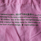 Marimekko juhlakassi vihreä/v.pun puuvillaa - pikkukuva 3