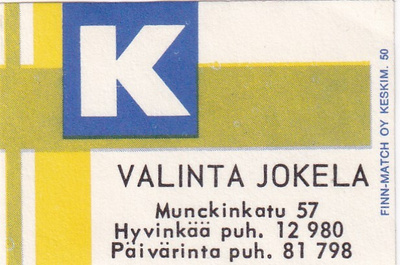 Hyvinkää - Päivärinta. Valinta Jokela , s79