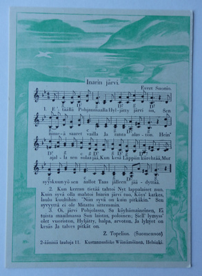 Helga Sjöstedt, Sävelkortti, Inarin järvi
