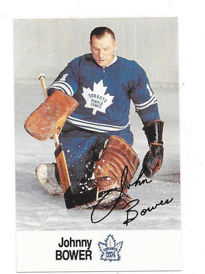 1988-89 Esso # Johnny Bower Toronto Maple Leafs MV