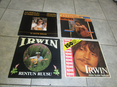4 erittäin  hyväkuntoista irwin goodman lp levyä