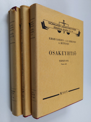 Ilmari Caselius : Osakeyhtiö I-II,2 (3 kirjaa)