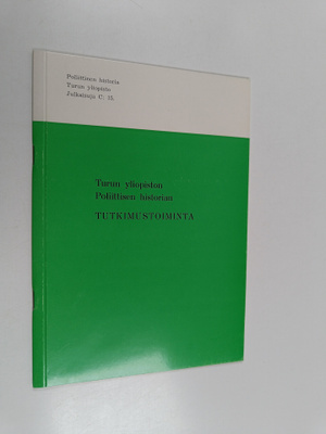 Turun yliopiston poliittisen historian tutkimustoiminta