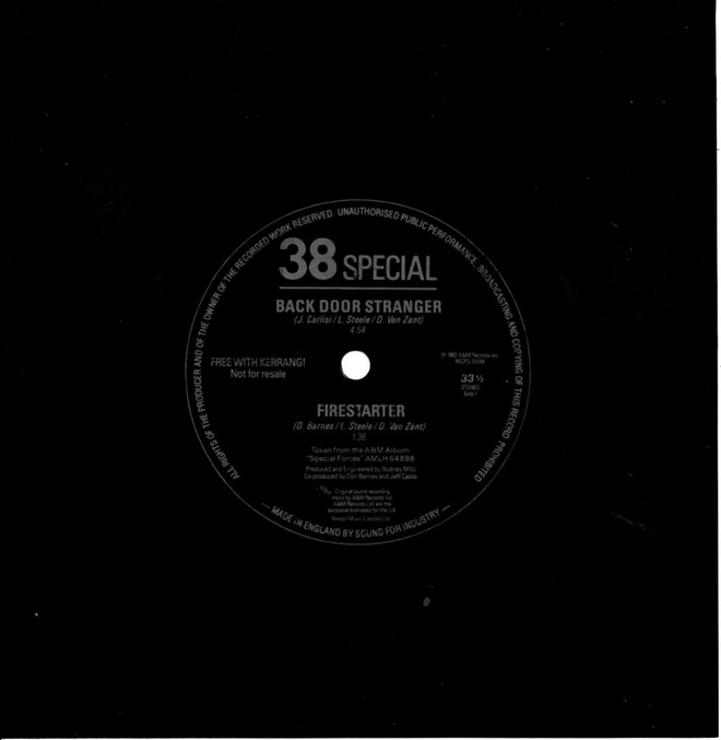 VARIOUS: "Free With Kerrang!"-EP (38 Special, Myofist, flexi