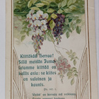 Kukkia ja koristevinjetit, Ps. 147:1, vanha väripk. p. 1907 - pikkukuva 1
