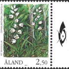 ÅL 1989 Kämmekkäkasvit 2,50 mk välilöpari logo ** LaPe 034 - pikkukuva 1