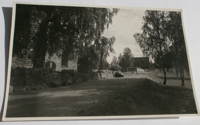 Vaasa, Vanha Vaasa, kirkon rauniot, valokuvapk, ei p.