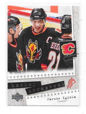 2005-06 UD Scrapbook #HS12 Jarome Iginla Calgary Flames