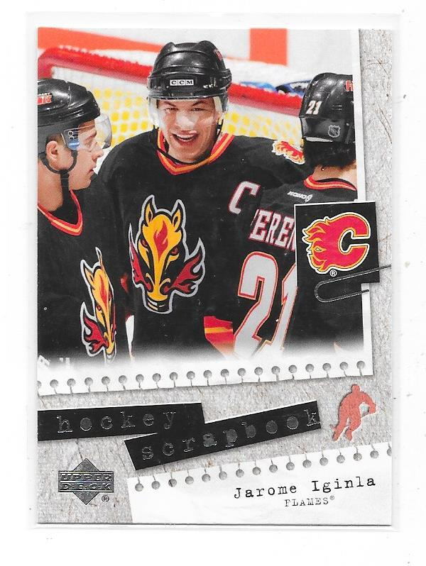 2005-06 UD Scrapbook #HS12 Jarome Iginla Calgary Flames