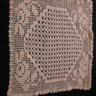 Valkoinen virkattu liina 41x35cm - pikkukuva 1