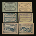 Itävalta Notgeld 2x10, 2x20, 2x50 Heller, Wartberg 1921 - pikkukuva 2