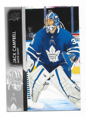 2021-22 Upper Deck #167 Jack Campbell , Toronto MV