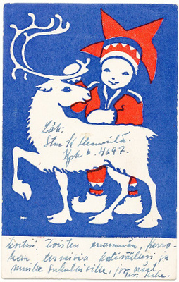H TÖRNUDD - Lapin poika ja poro - Kenttäpostia 1944