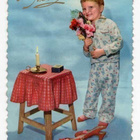 LAPSI / Pieni poika pyjamassa, äidin korkokengät. 1950-l. - pikkukuva 2
