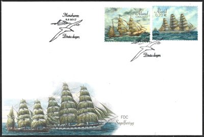 FDC Åland 2017  Purjealuksia   LaPe ÅL 423-424