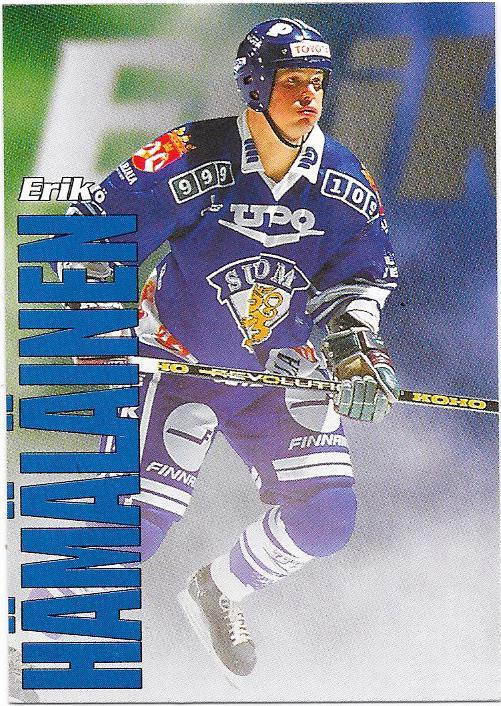 1998-99 CardSet Maajoukkue #5of47 Erik Hämäläinen LUKKO
