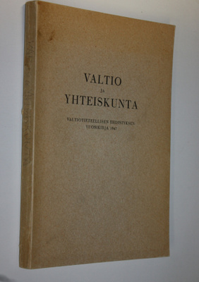 Valtio ja yhteiskunta : Valtiotieteellisen yhdistyksen vu...
