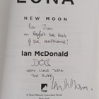 Ian McDonald : Luna : New Moon (signeerattu, tekijän omiste) - pikkukuva 3