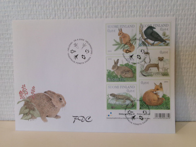 FDC- ensipäiväkuori - Metsän eläimiä - 2004