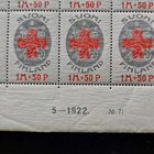 1922 Punainen Risti ( PR ) 1 mk+50p 25- ryhmä numerolla ** - pikkukuva 3