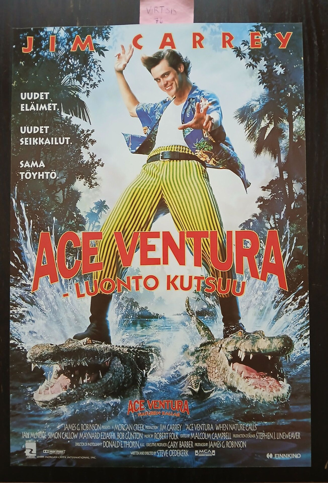 Elokuvajuliste Ace ventura - luonto kutsuu