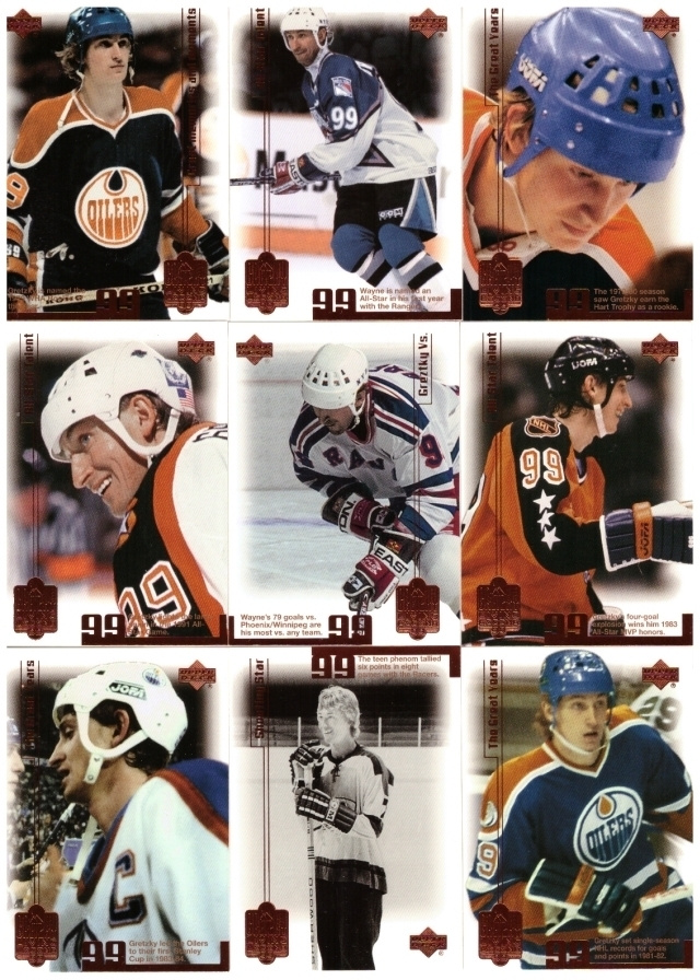 9 x WAYNE GRETZKY 99-00 Up.D. Living Legend