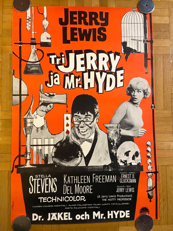 Vanha elokuvajuliste: Tri Jerry ja Mr. Hyde