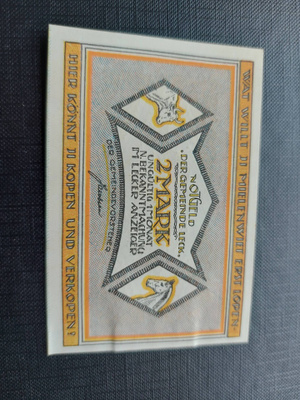saksa Gemeinde Leck 2 Mark 1921