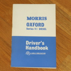 1963 Morris Oxford Ser VI Diesel käsikirja manuaali - pikkukuva 1