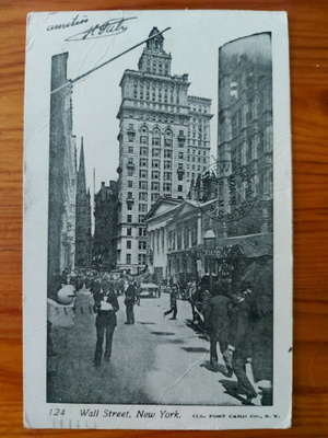 Wall Street, New York, no.124 pk k. 1905