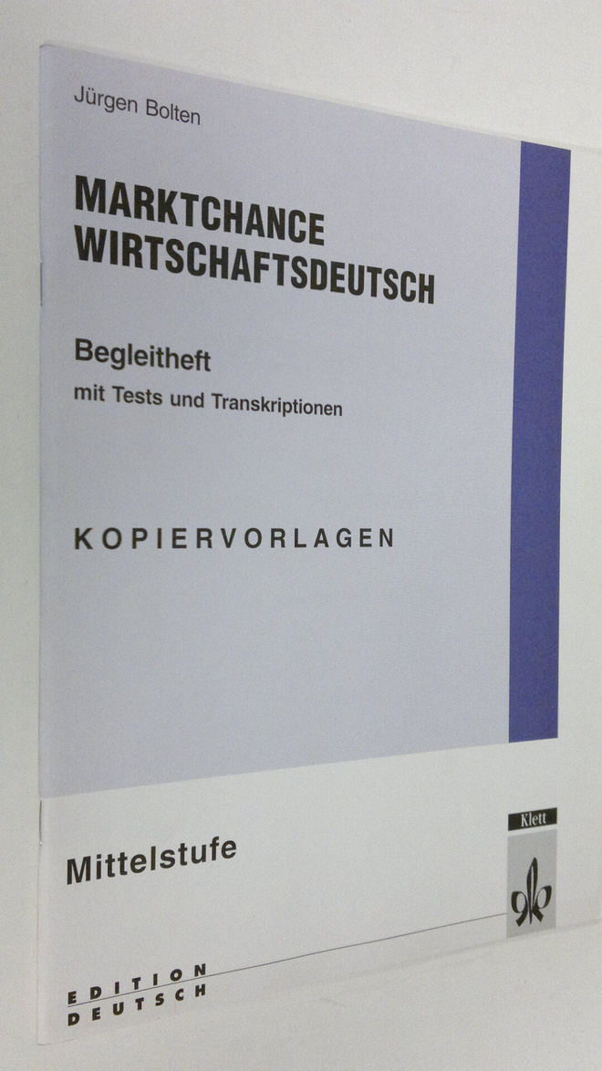 Jungen Bolten : Marktchance wirtschatsdeutsch : Mittelstu...
