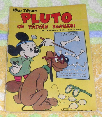 Aku Ankka 7B / 1956 - Pluto On Päivän Sankari