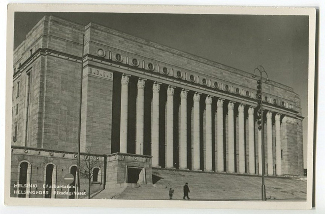 Helsinki Eduskuntatalo, kulkenut 1941