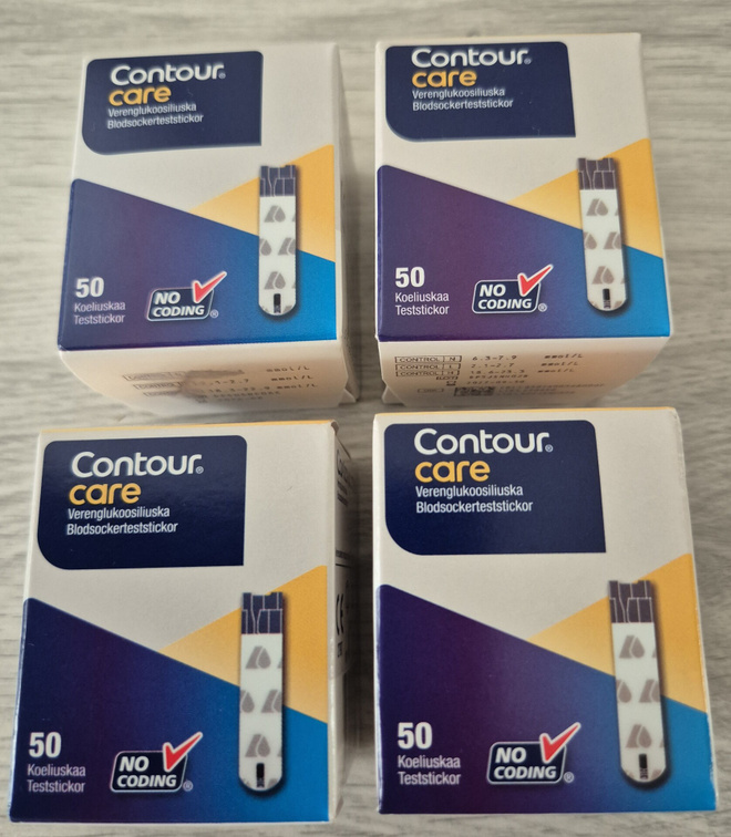 Contour Care Testiliuskat / Verensokeriliuskat (4 pakettia)