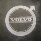 Volvo logolliset sivupeilien projektorivalot — logo maahan - pikkukuva 1