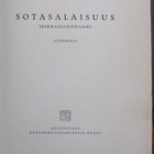 Harald Wide: Sotasalaisuus, Otava 1934. 218 s. - pikkukuva 4