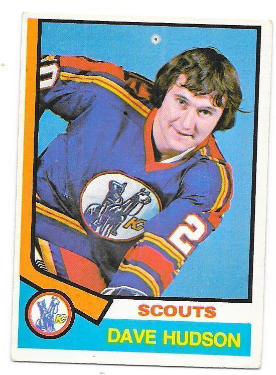 1974-75 OPC #335 Dave Hudson Kansas City Scouts