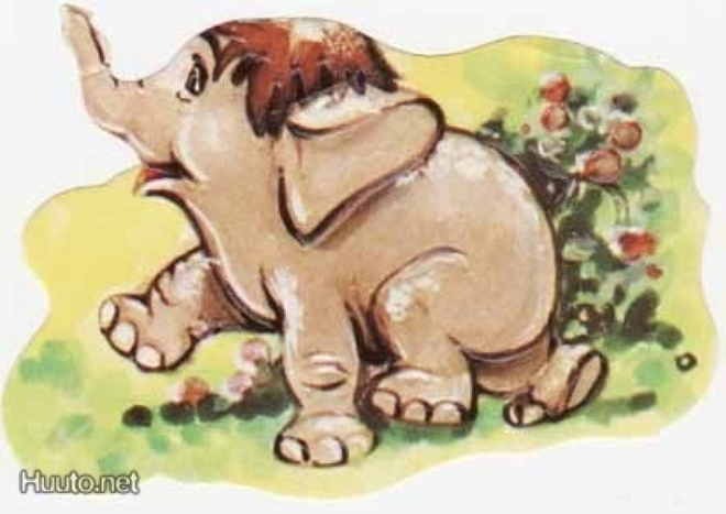 EO 9004 DISNEY / VIIDAKKOKIRJA: Hathi norsu viidakossa.