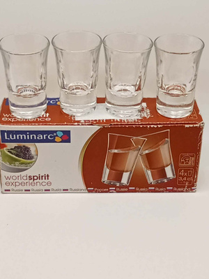Luminarc World Spirit Experience -shottilasit 4 kpl (3,4 cl)